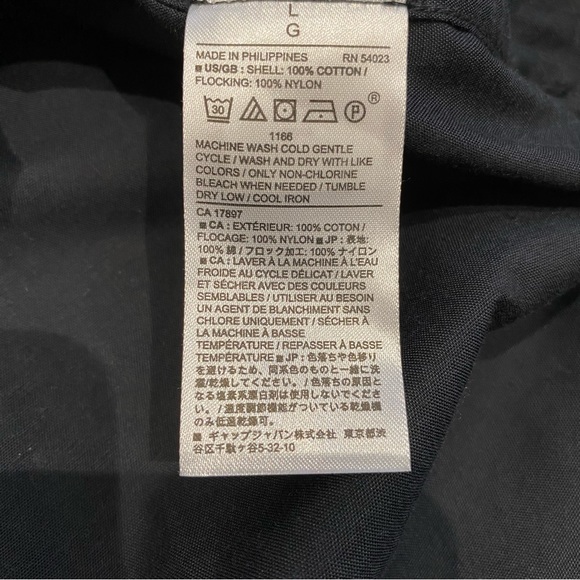 Banana Republic Oversized Shirt, Velvet Dots/Black, Untucked Fit, Unisex Style L - Picture 11 of 12